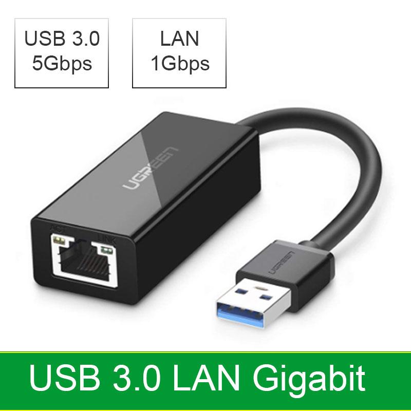 Cáp chuyển USB 3.0 to LAN chuẩn Gigabit 10/100/1000 Ugreen 20256